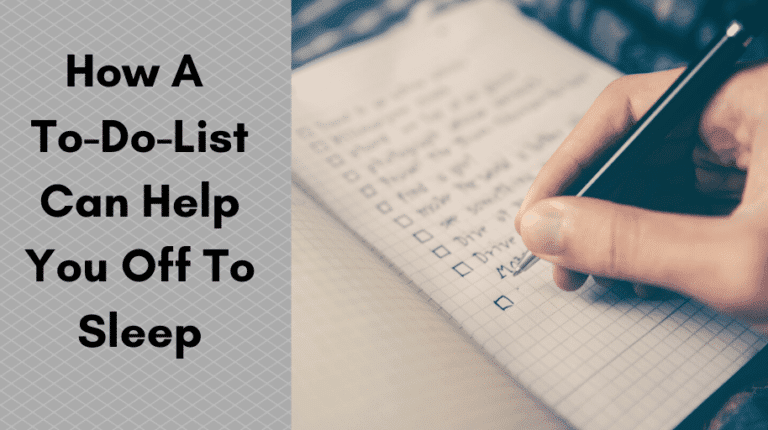 How A To-Do-List Can Help You Off To Sleep