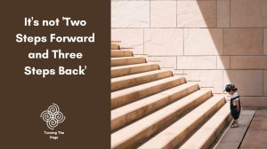 "A conceptual image illustrating small, gradual progress—perhaps a path with very small increments—denoting 'millimetre' growth."