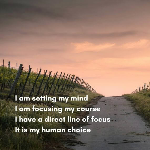 I am setting my mind